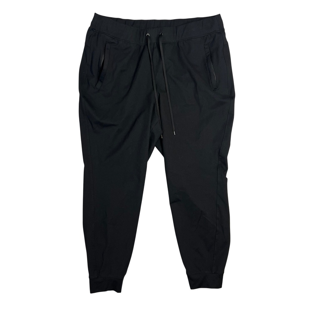 Yogalicious Lux Avenue Jogger Plus Sz 1X Black High Rise Drawstring Athleiusre